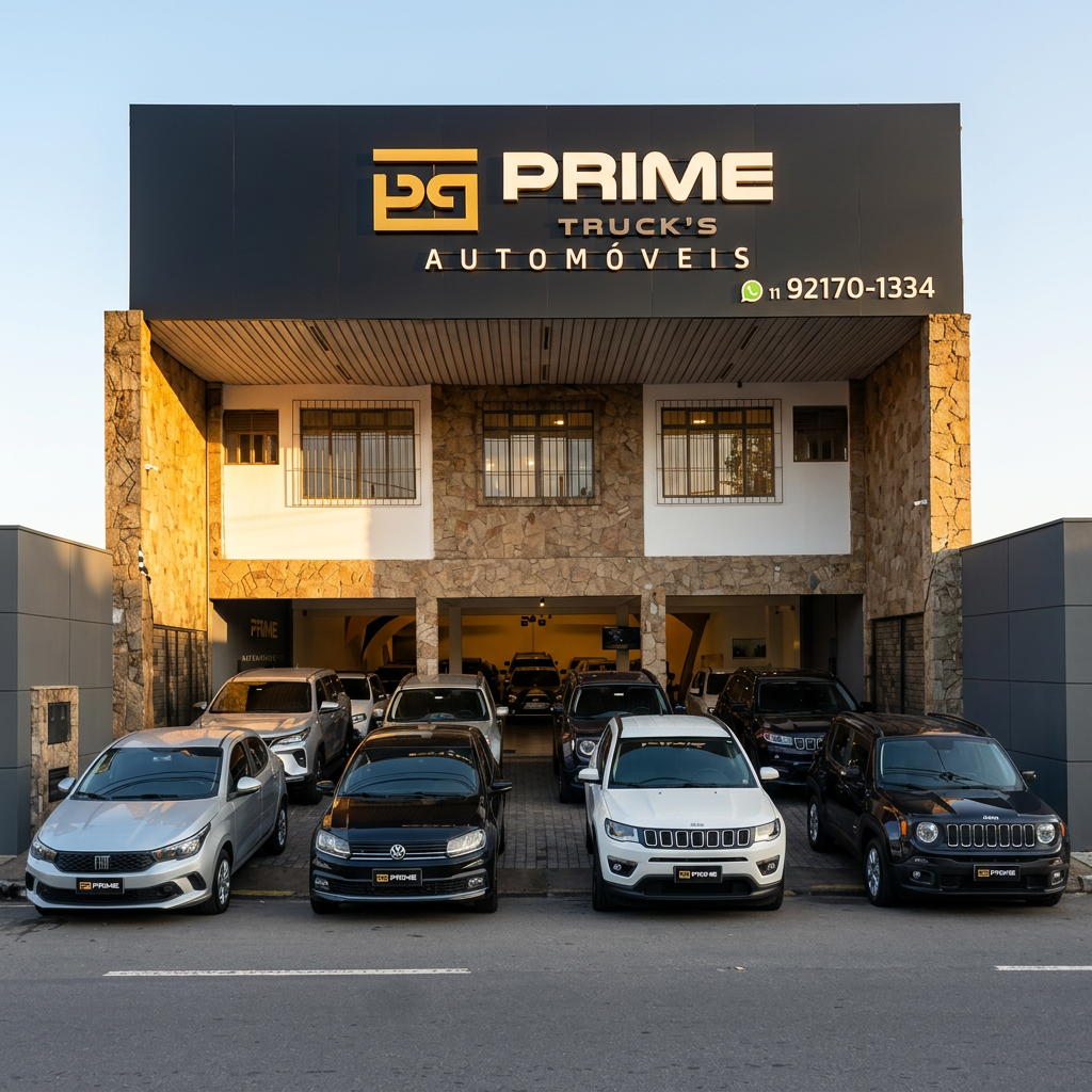 Fachada da loja Prime Truck's Automóveis